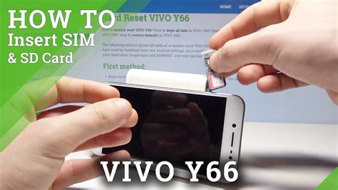 Insert SIM SD Card In VIVO Y66 Micro SIM Micro SD Card