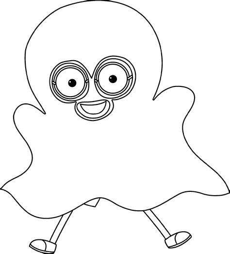 Ghost Black And White Doodle Character 6768348 Vector Art At Vecteezy