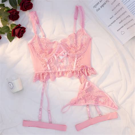 Generic Hot Selling New Products Lace Sexy Lingerie Stitching Embroidery Flower With Steel