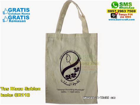 Tas Blacu Sablon Souvenir Pernikahan