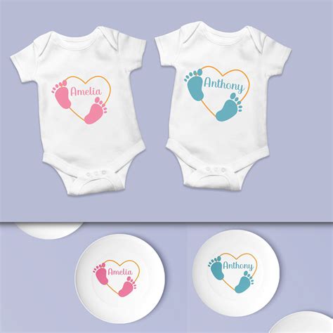 Baby Footprint Monogram Svg. Heart Svg. Baby Feet Svg – MasterBundles