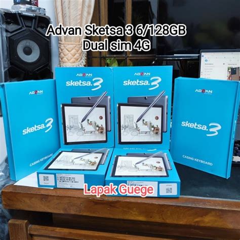 Jual Advan Sketsa 3 6 128 128gb Tab Tablet T606 6000mAh Baru Garansi