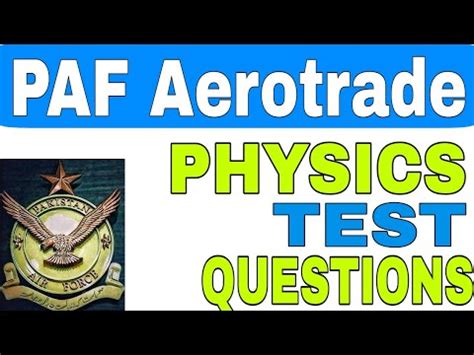 Physics Mcqs Airmen Physics Test Aero Trade Physics Paf Test