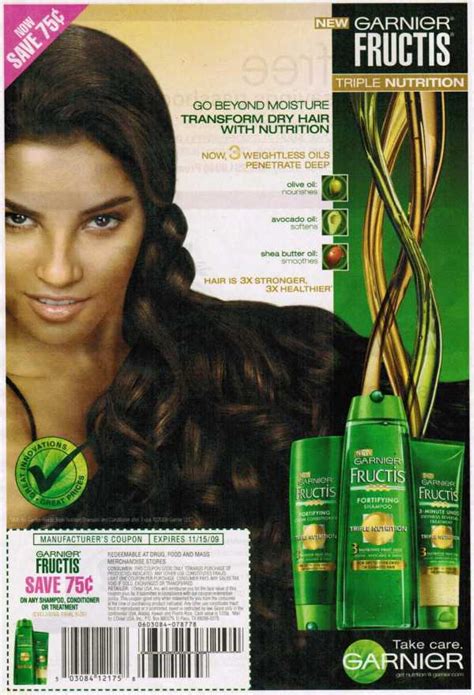 Printable Garnier Coupons Fructis Garnier Coupon Full Page Ads