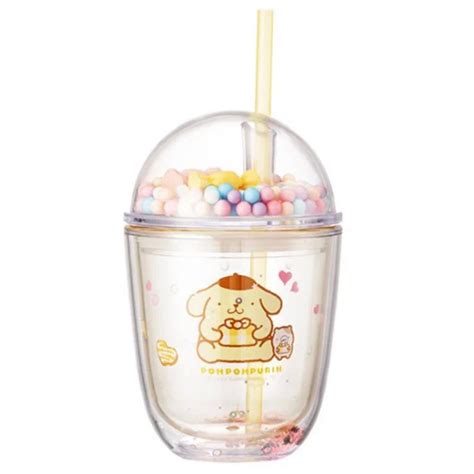 Sanrio X Miniso Sparkly Tumbler With Straw Pieceofcake0716