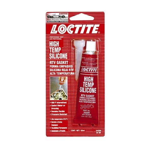 Silicon Rtv Alta T Formador Juntas Rojo 70Ml Loctite 285956 LOCTITE