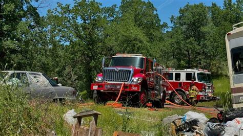 Fire Crews Respond To A Structure Fire In West Redding Wednesday