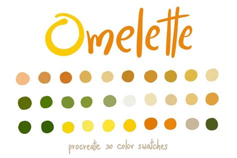 Omelette Procreate Color Palettes Graphic By Wanida Toffy Creative