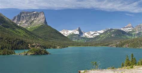 Natural Scenery In Waterton Glacier International Peace Park