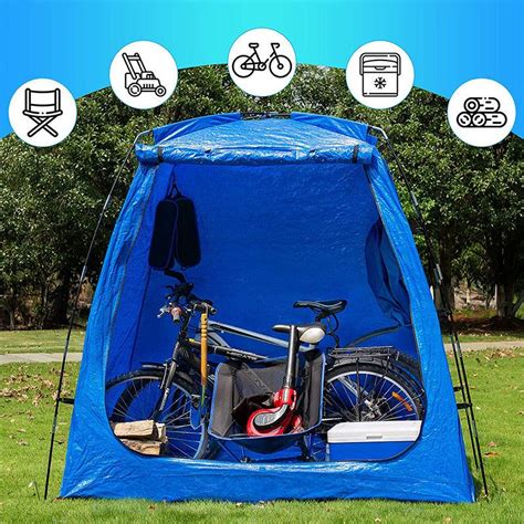 Bike Storage Shed Tent Waterproof Portable Backyard Outdoor Bicycle Ya ...