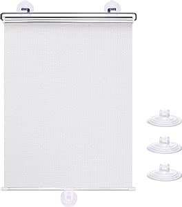 Amazon No Drilling Retractable Roller Window Shades W Suction