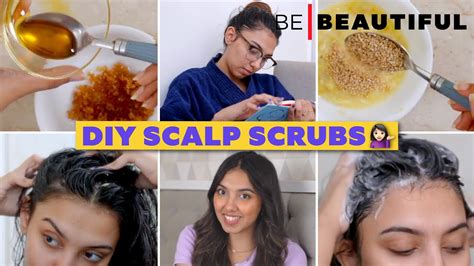 How To Exfoliate Your Scalp Scrub For Dandruff And Oil Free Scalp Be Beautiful Youtube