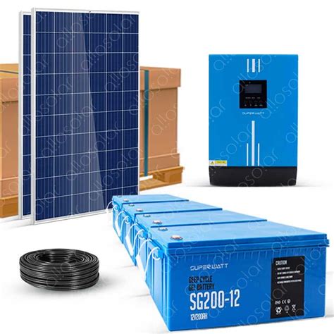 Kit Solaire 3000W 230V Autonome Stockage 9 6kW