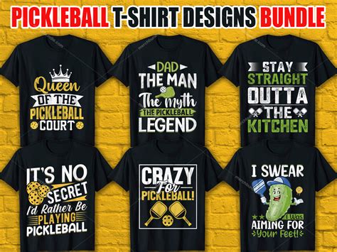 Pickleball T Shirt Design Bundle Pickleball Shirt Design Bundle