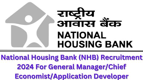 National Housing Bank NHB Recruitment 2024 For General Manager Chief