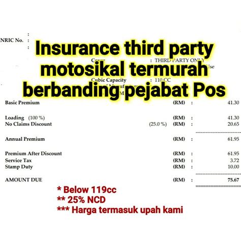 Harga Insurans Motosikal 3Rd Party Ciklilyputih The Lifestyle Blogger