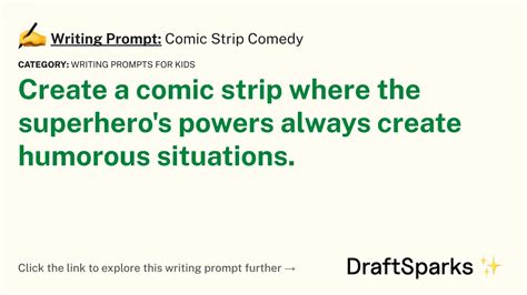 23+ 'Comic strip' Writing Prompts