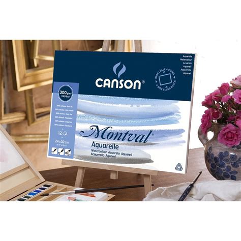 Bloco Aquarela Montval Canson 12 Folhas A3 300 g m²