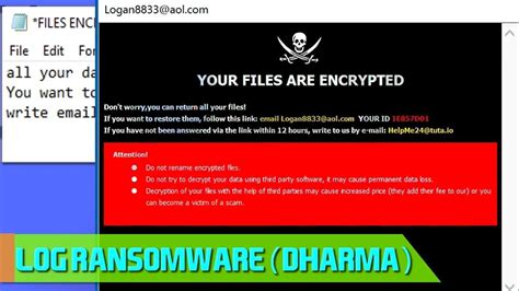 Remove Log Ransomware Virus Decrypt Guide Geek S Advice