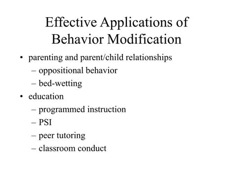 Ppt Chapter 1 What Is Behavior Modification Powerpoint Presentation Id 1087090