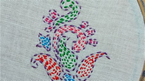 Hand Embroidery All Over Design Stitch For Dressbedsheet Kantha Stitch All Over Worknakshi