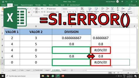 Gu A Completa Sobre La Funci N Si Error Ejemplos Errores Comunes Y