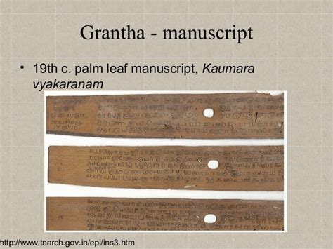 Grantha Script: Writing System and Evolutionary History