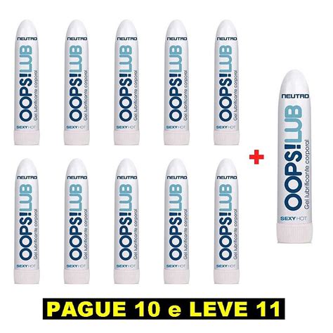 Sexyhot Oops Lub Gel Lubrificante Neutro G Kit Unidades Tulipa Sex Shop Loja