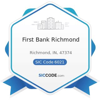 First Bank Richmond - ZIP 47374, NAICS 522110, SIC 6021