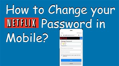 How To Change Your Netflix Password In Mobile YouTube