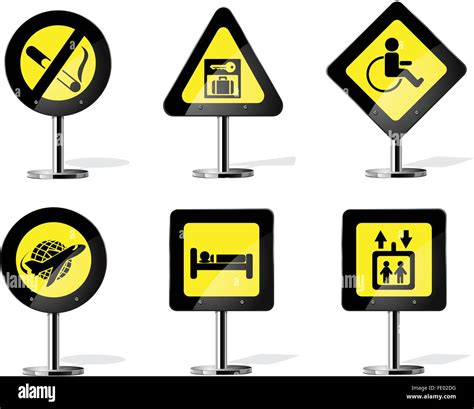 Road Sign Icons Stock Vector Image & Art - Alamy