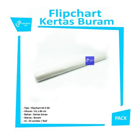 Jual Kertas Flip Chart Koran Buram Untuk Flipchart 60 X 90 Indonesia