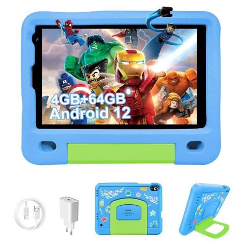 Tablette Enfants Android Ouzrs M Tablette Tactile Hd Go