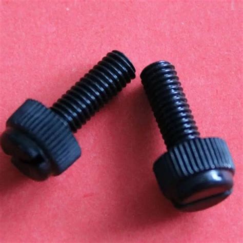 M3 Nylon Slotted Knurled Screws PA Plastic Thumb Screw Size 6mm 25mm