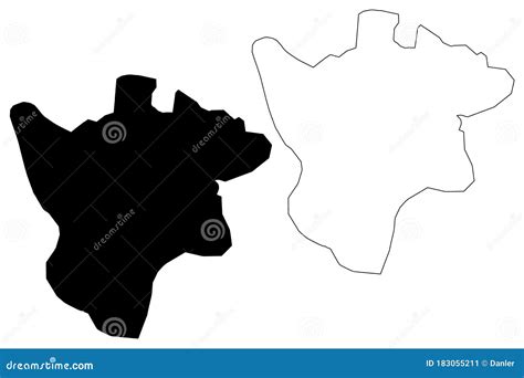 Ranchi City Republic of India, Jharkhand State Map Vector Illustration ...