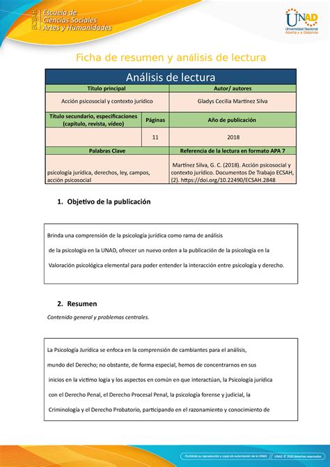 Anexo Ficha De Resumen Y An Lisis De Lectura Ficha De Resumen Y