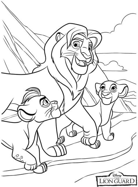 Lion Guard Kion And Kiara Coloring Pages Coloring Pages