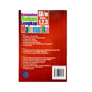 Jual Buku Kumpulan Rumus Lengkap Matematika Sd Mi Kelas Shopee