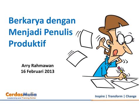 Tips Menjadi Penulis Produktif PPT