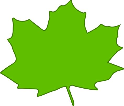 Green Leaf, Green Border Clip Art at Clker.com - vector clip art online ...