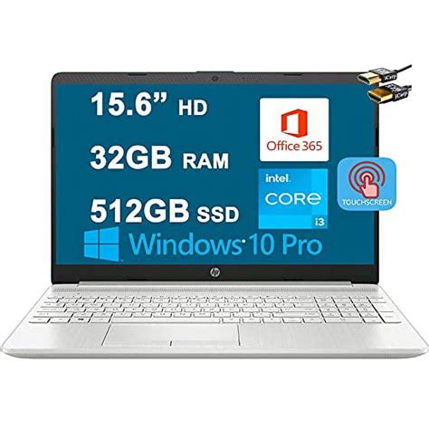 HP Business 15 Laptop 15.6" Diagonal HD Touchscreen 11th Gen Intel Core i3-1115G4 (Beat i5-8265U ...