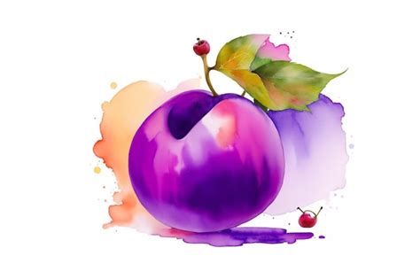 Premium Ai Image Purple Photo Prepared In Watercolor Style