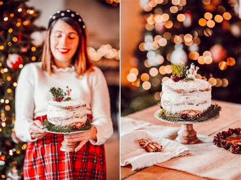 Un naked cake pour Noël Elles en parlent Naked cake Noel Cake