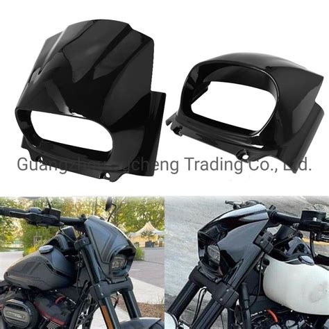 Motorcycle Accessory Light Black ABS Headlamp Front Cowl Headlight