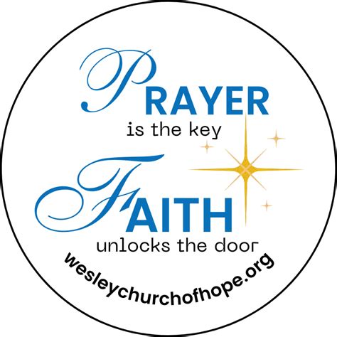 Prayer is the Key Button – Wesley Church of Hope UMC