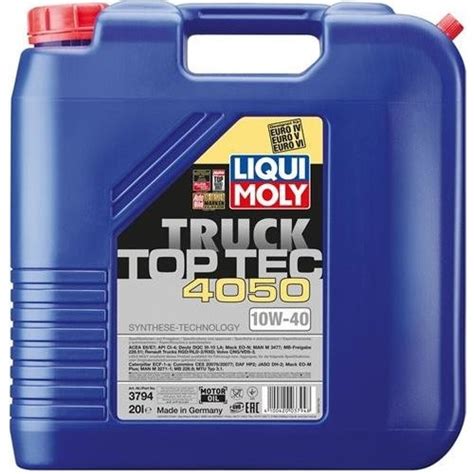 Liqui Moly Top Tec Truck 4050 10W 40 1ADT K 20 Litre Motor Fiyatı