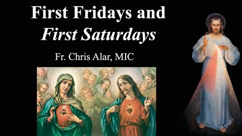 First Fridays And First Saturdays Divine Mercy Plus