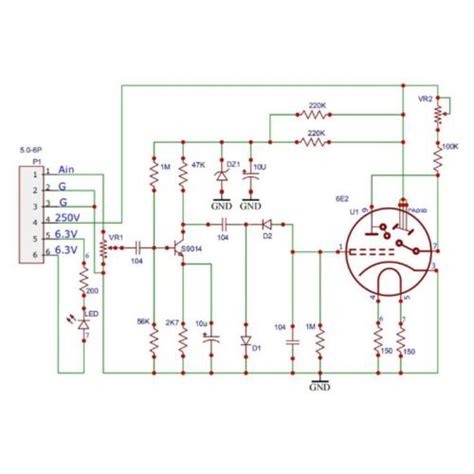 6e2 170 250v High Voltage Magic Eye Tube Audio Level Ubuy India