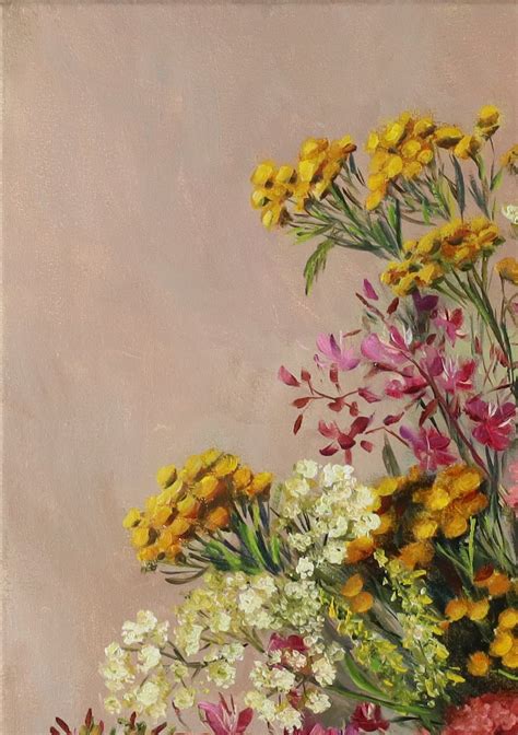 Flower Oil Painting on Canvas, Wildflowers Painting, Wildflowers Art ...