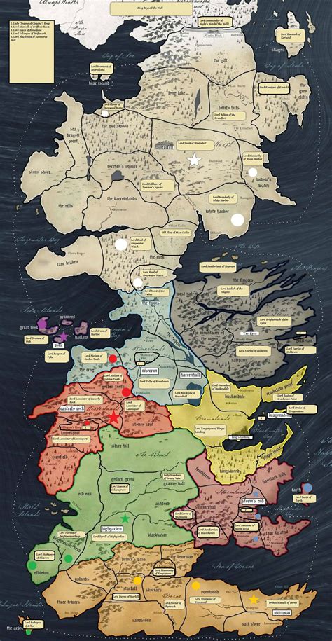 Game Of Thrones Topographic Map